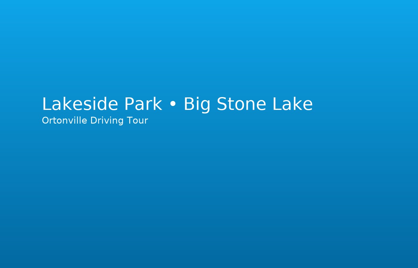 Big Stone Lake